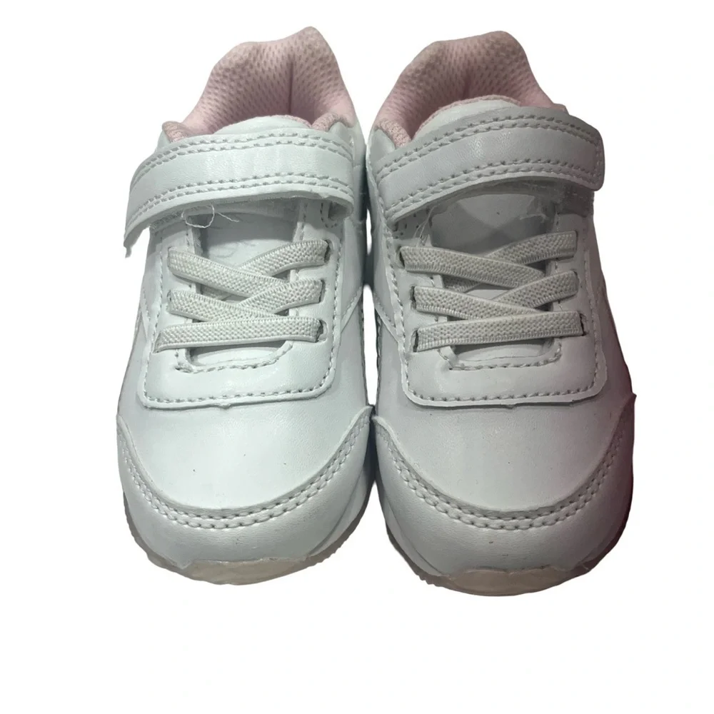 Reebok Girls Toddler White and Pink Sneakers. Size 7. NWOT. Great Condition. - Picture 2 of 8